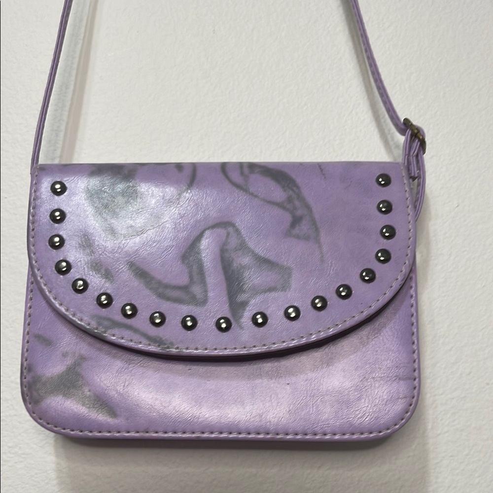 Studded Purple Crossbody Bag EUC